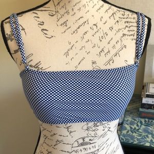 Zaful Gingham Bikini Top